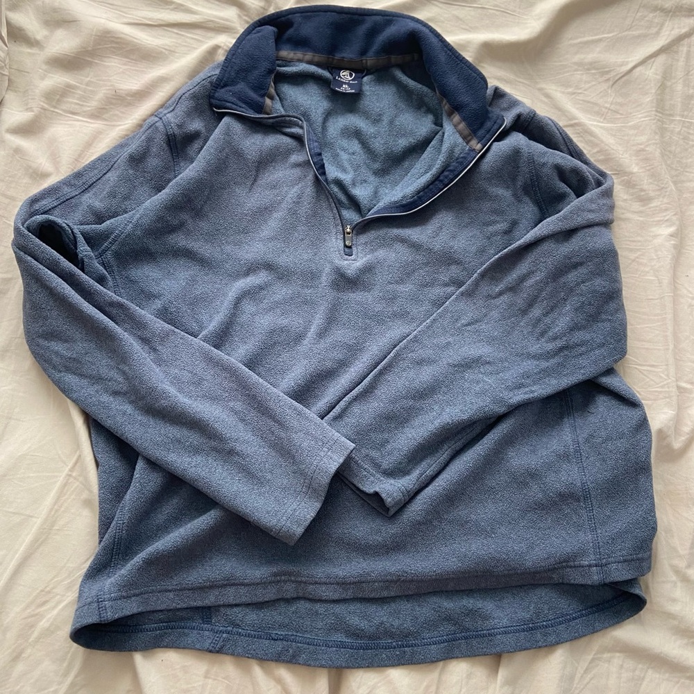 Lands end Blue quarter zip sweatshirt